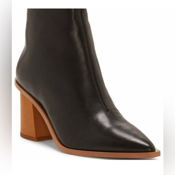 1.State Black Leather Ankle Boots - Picture 8 of 8